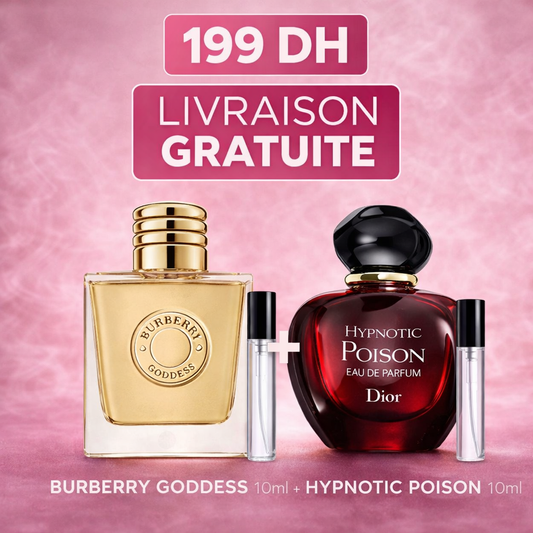 Pack 10ml Burberry Goddess + 10ml Hypnotic Poison EDP