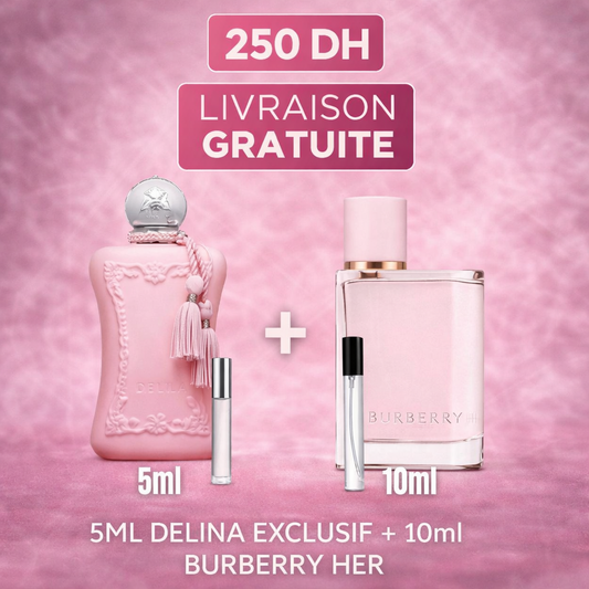 Pack 5ml Delina Exclusif + 10ml Burberry Her EDP