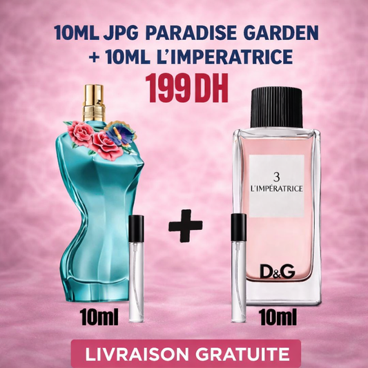 Pack 10ml JPG Paradise Garden + 10ml L’Impératrice