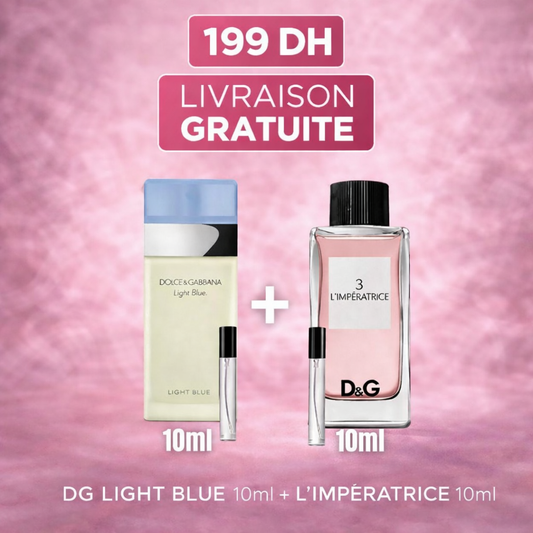 Pack 10ml Dolce & Gabbana Light Blue + 10ml L’Impératrice