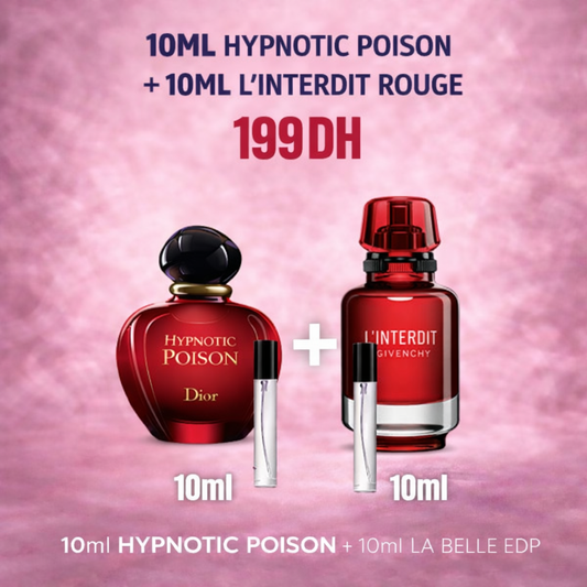 Pack 10ml Hypnotic Poison + 10ml L’Interdit Rouge