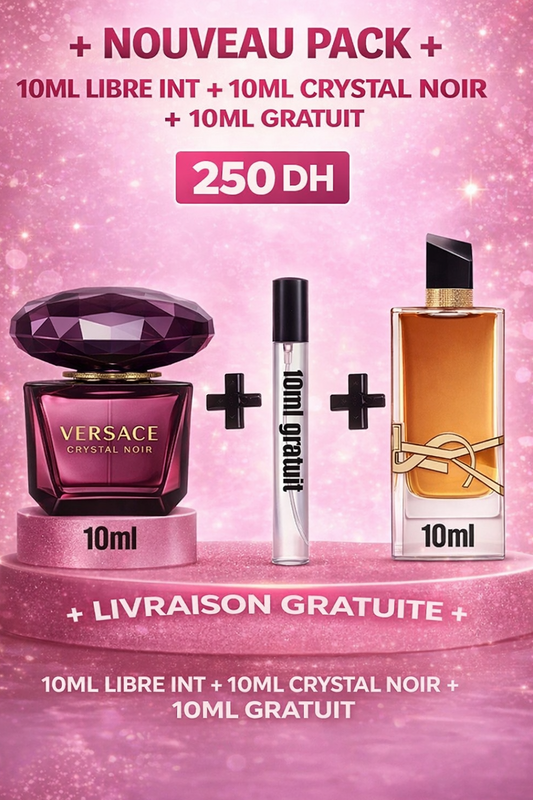 Versace Crystal Noir + Libre Intense + 10ml gratuit